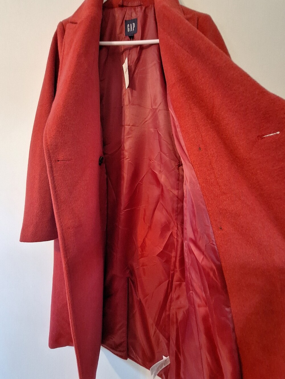 GAP Chesterfield Coat - Sled Red - S - Picture 14 of 16
